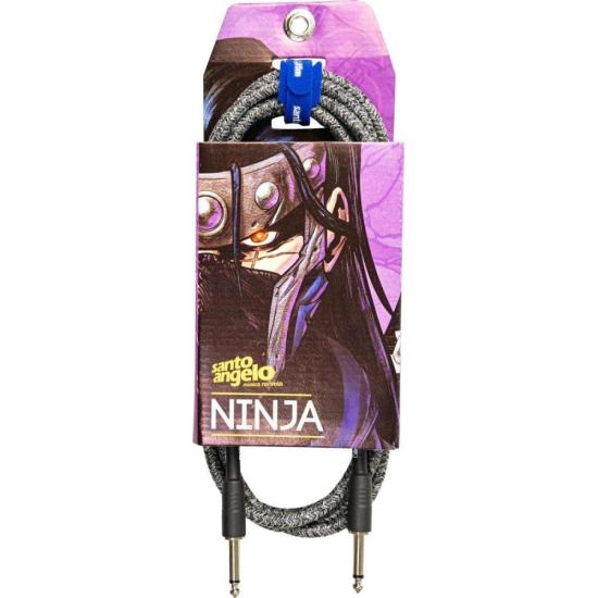Cabo Para Instrumento P10 x P10 Ninja 3,05m Santo Angelo Preto por 62,00 à vista no boleto/pix ou parcele em até 2x sem juros. Compre na loja Mundomax!