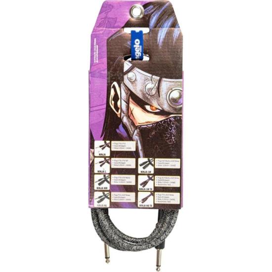 Cabo Para Instrumento P10 x P10 Ninja 6,10m Santo Angelo Preto por 0,00 à vista no boleto/pix ou parcele em até 1x sem juros. Compre na loja Mundomax!