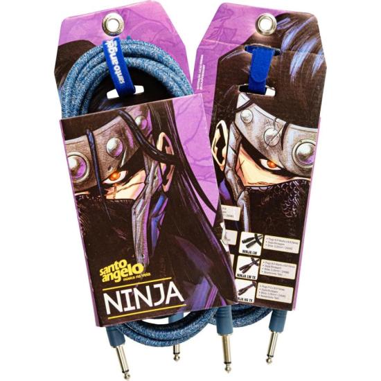 Cabo Para Instrumento P10 x P10 Ninja 4,57m Santo Angelo Azul Escuro por 73,00 à vista no boleto/pix ou parcele em até 2x sem juros. Compre na loja Mundomax!