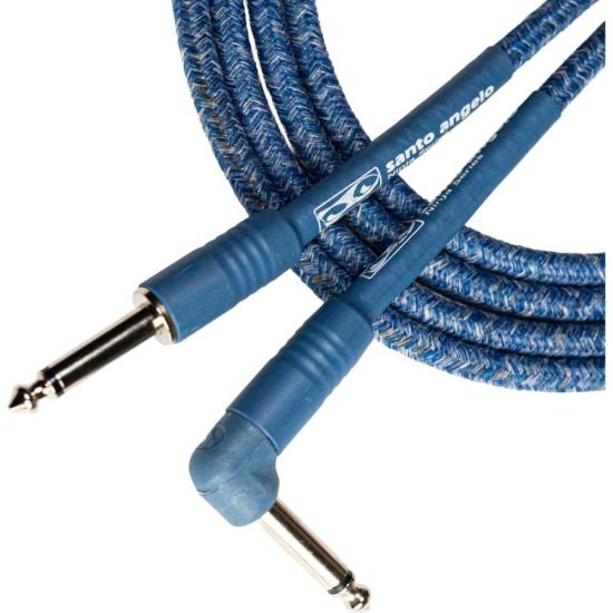 Cabo Para Instrumento P10 x P10L Ninja 6,10m Santo Angelo Azul Escuro por 0,00 à vista no boleto/pix ou parcele em até 1x sem juros. Compre na loja Mundomax!