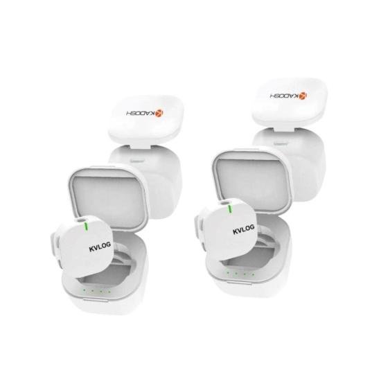 Microfone Lapela Kadosh KVLOG-2 Sem Fio Para Smartphone Branco por 999,00 à vista no boleto/pix ou parcele em até 10x sem juros. Compre na loja Mundomax!