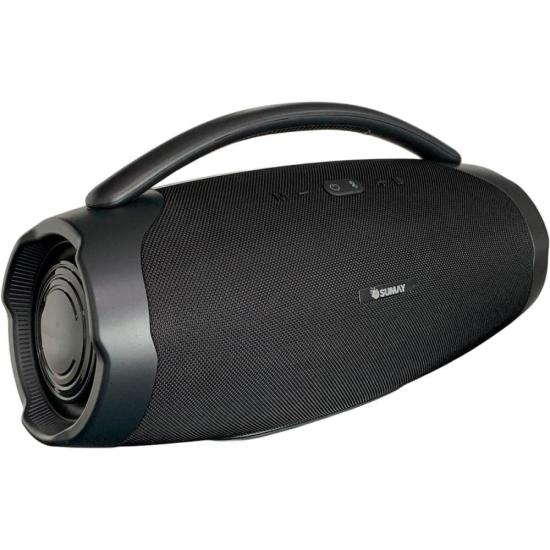 Caixa de Som Sumay CSP1302 GoldBox 120w Bluetooth Preta por 1.221,11 à vista no boleto/pix ou parcele em até 12x sem juros. Compre na loja Mundomax!