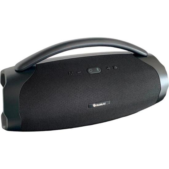 Caixa de Som Sumay CSP1302 GoldBox 120w Bluetooth Preta por 1.221,11 à vista no boleto/pix ou parcele em até 12x sem juros. Compre na loja Mundomax!