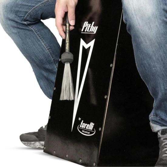 Vassourinha Aço Torelli TV062 Pithy Para Cajon por 89,00 à vista no boleto/pix ou parcele em até 3x sem juros. Compre na loja Mundomax!