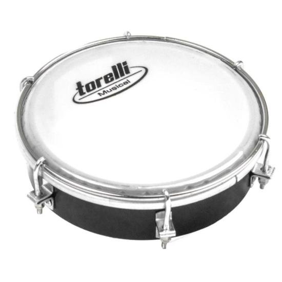 Tamborim Torelli TT404PR Injetado Pele Leitosa Preto por 79,00 à vista no boleto/pix ou parcele em até 3x sem juros. Compre na loja Mundomax!