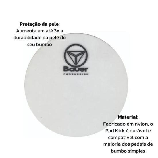 Pad Kick De Bumbo Bauer By Torelli BAU84 Para Pedal Simples Nylon por 29,00 à vista no boleto/pix ou parcele em até 1x sem juros. Compre na loja Mundomax!