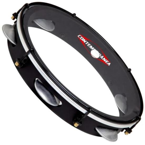 Pandeiro Contemporânea 82LBK 10\" Light Black Transparent por 316,00 à vista no boleto/pix ou parcele em até 10x sem juros. Compre na loja Mundomax!