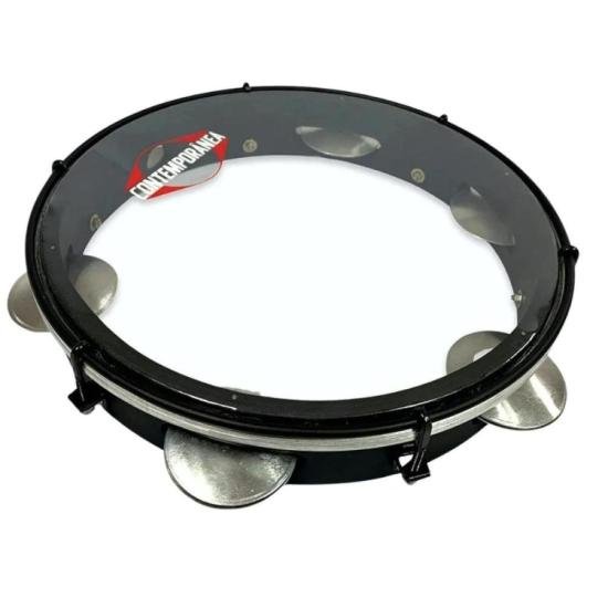 Pandeiro Contemporânea 82LBK 10\" Light Black Transparent por 316,00 à vista no boleto/pix ou parcele em até 10x sem juros. Compre na loja Mundomax!