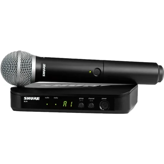Sistema De Microfone Shure BLX24BR/PG58 M15 Sem Fio por 3.899,00 à vista no boleto/pix ou parcele em até 12x sem juros. Compre na loja Mundomax!