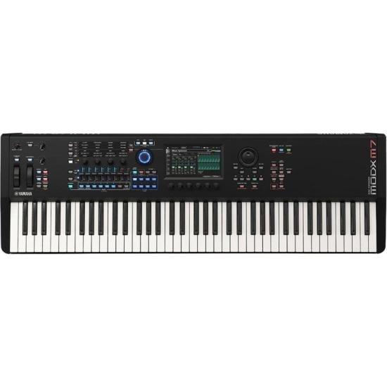 Teclado Yamaha MODX M7 Sintetizador Preto por 0,00 à vista no boleto/pix ou parcele em até 1x sem juros. Compre na loja Mundomax!