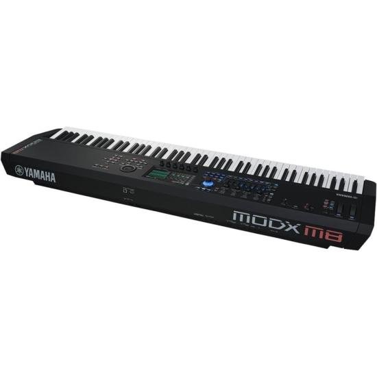 Teclado Yamaha MODX M8 Sintetizador Preto por 0,00 à vista no boleto/pix ou parcele em até 1x sem juros. Compre na loja Mundomax!