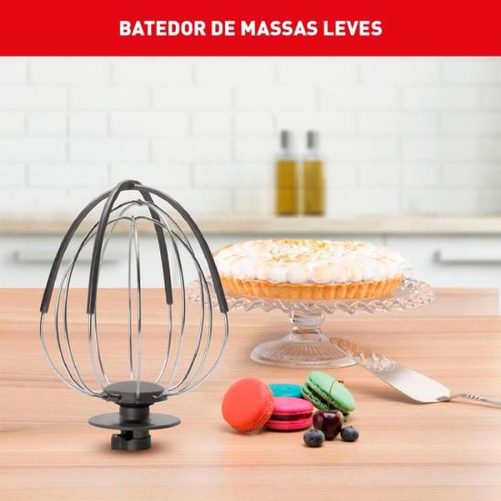 Batedeira Planetária Arno Super Chef KM01 750W Preta 127V por 470,00 à vista no boleto/pix ou parcele em até 10x sem juros. Compre na loja Mundomax!