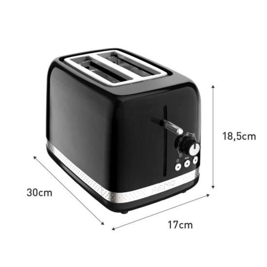 Torradeira Arno Soleil SPTO com 7 níveis de tostagem Preta 127V por 270,00 à vista no boleto/pix ou parcele em até 10x sem juros. Compre na loja Mundomax!