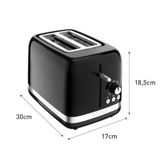 Torradeira Arno Soleil SPTO com 7 níveis de tostagem Preta 220V por 270,00 à vista no boleto/pix ou parcele em até 10x sem juros. Compre na loja Mundomax!