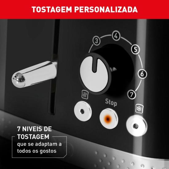 Torradeira Arno Soleil SPTO com 7 níveis de tostagem Preta 220V por 270,00 à vista no boleto/pix ou parcele em até 10x sem juros. Compre na loja Mundomax!