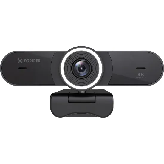 Webcam Vision 40 Fortrek 4K Ultra HD Com Ring Light Para Videochamadas (87792)