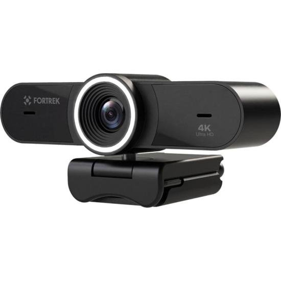 Webcam Vision 40 Fortrek 4K Ultra HD Com Ring Light Para Videochamadas por 351,98 à vista no boleto/pix ou parcele em até 10x sem juros. Compre na loja Fortrek!