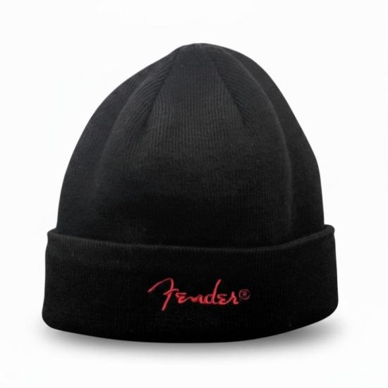 Gorro Fender Preto Logo Vermelho por 98,00 à vista no boleto/pix ou parcele em até 3x sem juros. Compre na loja Mundomax!