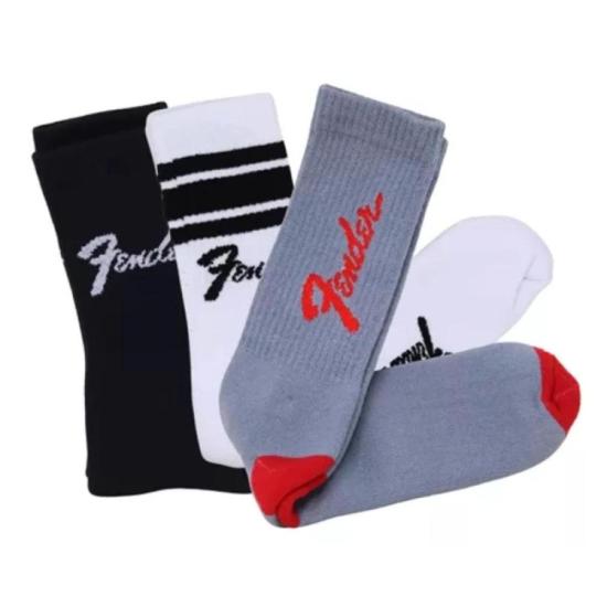 Meia Fender MF3 Sortidas (1 Unidade) por 49,00 à vista no boleto/pix ou parcele em até 1x sem juros. Compre na loja Mundomax!