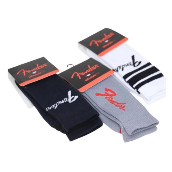 Meia Fender MF3 Sortidas (1 Unidade) por 49,00 à vista no boleto/pix ou parcele em até 1x sem juros. Compre na loja Mundomax!