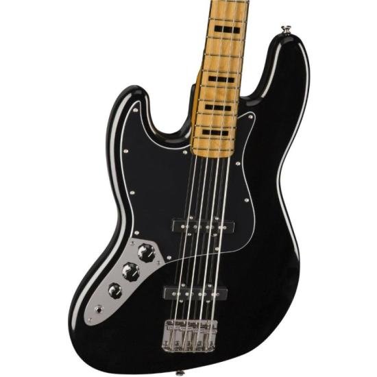 Contrabaixo Squier Jazz Bass Classic ‘70s (canhoto) Black por 4.599,00 à vista no boleto/pix ou parcele em até 12x sem juros. Compre na loja Mundomax!