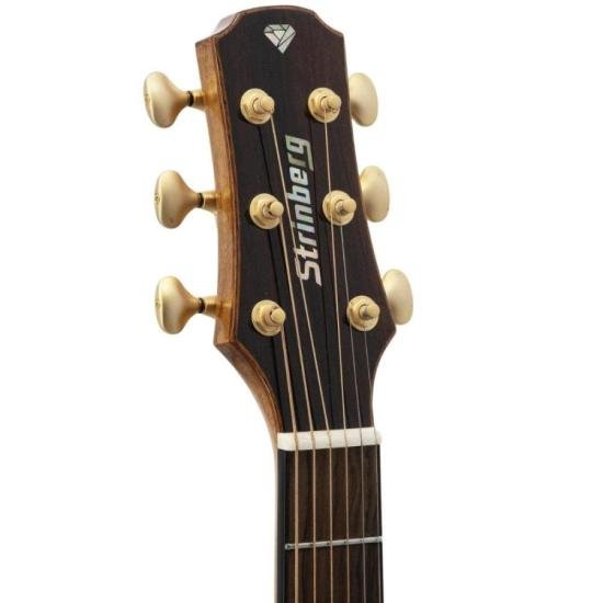 Violão Strinberg DD6SC KOA Diamond Folk Black sunburst por 4.899,00 à vista no boleto/pix ou parcele em até 12x sem juros. Compre na loja Mundomax!