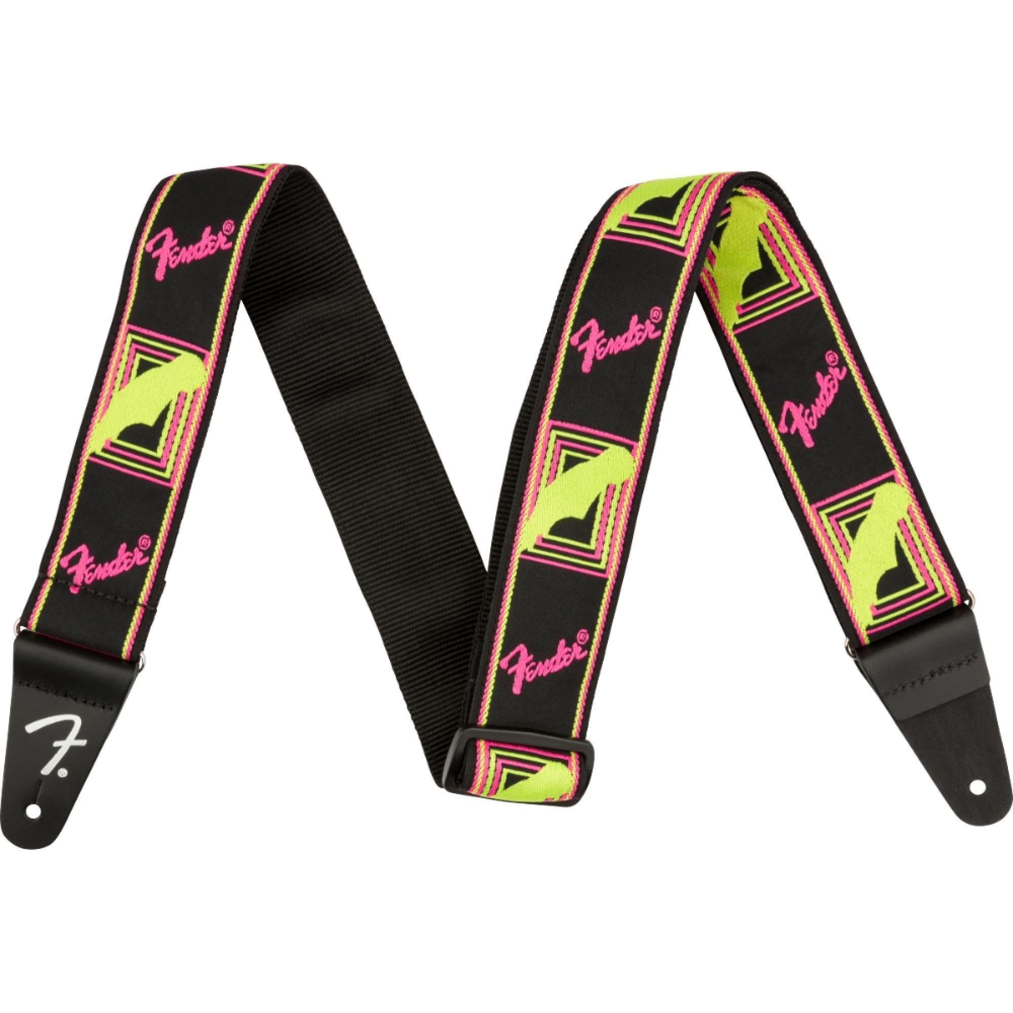 Correia Fender Neon Monogrammed 2" Pink and Yellow