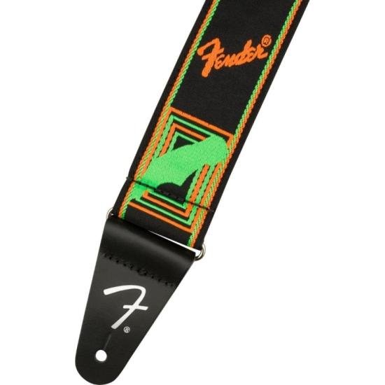 Correia Fender Neon Monogrammed 2\" Green and Orange por 99,00 à vista no boleto/pix ou parcele em até 3x sem juros. Compre na loja Mundomax!