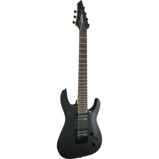 Guitarra Jackson JS22-7 Dinky Arch Top DKA HT Satin Black - Mundomax