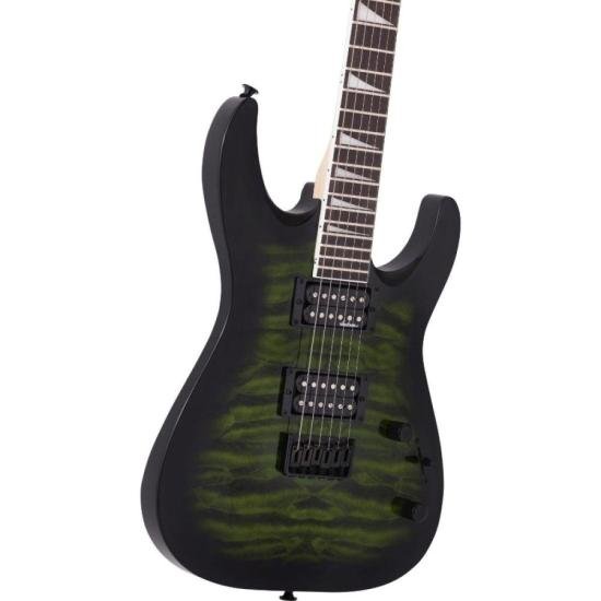 Guitarra Jackson JS32Q Dinky Arch Top DKA HT Transparent Green por 2.799,00 à vista no boleto/pix ou parcele em até 12x sem juros. Compre na loja Mundomax!