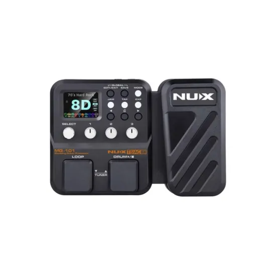 Pedaleira Nux MG101 Multiefeitos Para Guitarra Preto (87993)