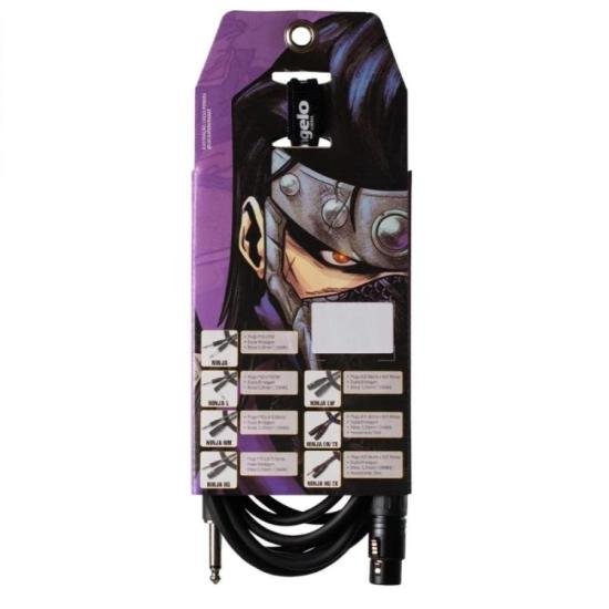 Cabo Santo Angelo P10 X XLR Macho 6.10M Ninja Preto por 75,00 à vista no boleto/pix ou parcele em até 3x sem juros. Compre na loja Mundomax!