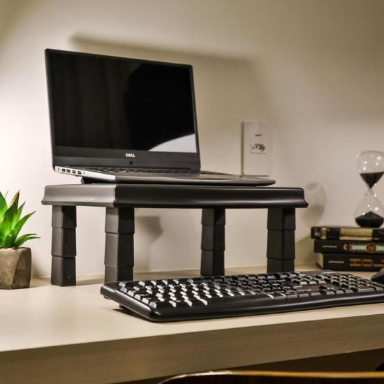 Suporte Para Monitor e Notebook Reliza ERGONEW3 por 59,00 à vista no boleto/pix ou parcele em até 2x sem juros. Compre na loja Mundomax!