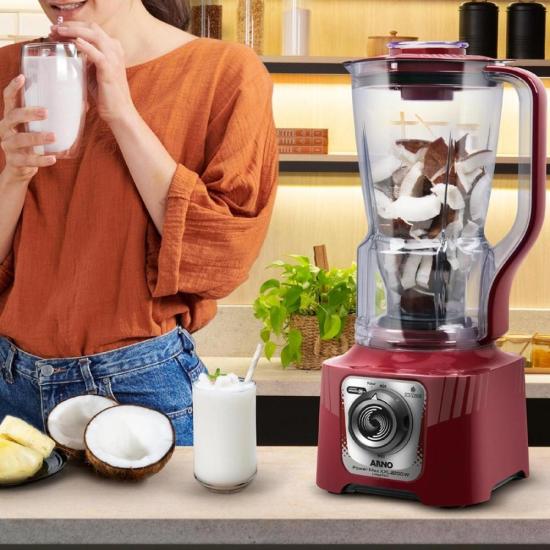 Liquidificador Arno Power Max XXL 2,25L 2200W Vermelho 220V por 0,00 à vista no boleto/pix ou parcele em até 1x sem juros. Compre na loja Mundomax!