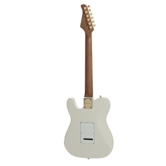 Guitarra Benson Brave One Thinline HH Satin Olympic White por 4.319,00 à vista no boleto/pix ou parcele em até 12x sem juros. Compre na loja Mundomax!