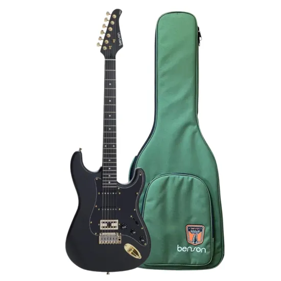 Guitarra Benson Brave Nine Satin Black por 0,00 à vista no boleto/pix ou parcele em até 1x sem juros. Compre na loja Mundomax!