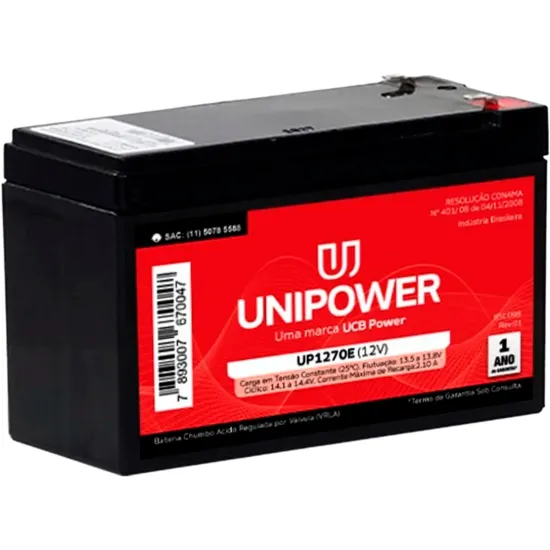 BAT SELADA 12V/7A UNIPOWER UP1270E (88330)