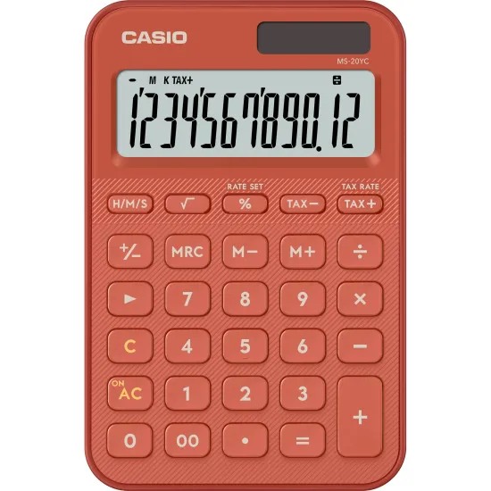 CALC DE MESA 12 DIG CASIO MS20YC VM por 0,00 à vista no boleto/pix ou parcele em até 1x sem juros. Compre na loja Mundomax!