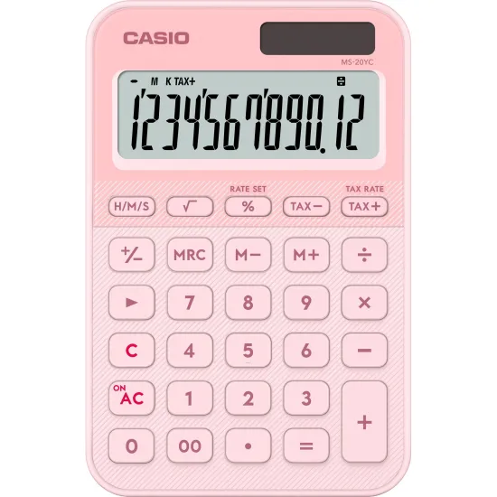 CALC DE MESA 12 DIG CASIO MS20YC RS por 0,00 à vista no boleto/pix ou parcele em até 1x sem juros. Compre na loja Mundomax!