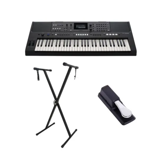 KIT TECLADO YAMAHA PSRE583 + SUP + PEDAL (88362)