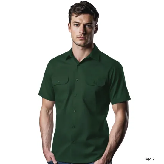 Camisa Work Shirt Manga Curta (Tam P) Verde por 259,00 à vista no boleto/pix ou parcele em até 10x sem juros. Compre na loja Mundomax!
