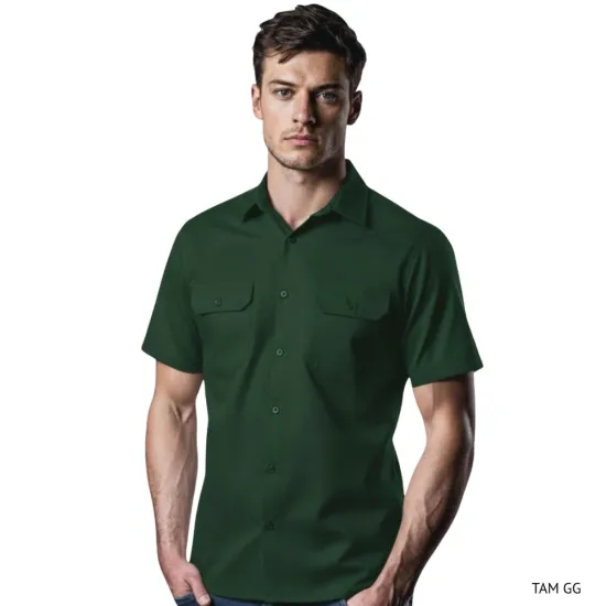 Camisa Work Shirt Manga Curta (Tam GG) Verde por 259,00 à vista no boleto/pix ou parcele em até 10x sem juros. Compre na loja Mundomax!