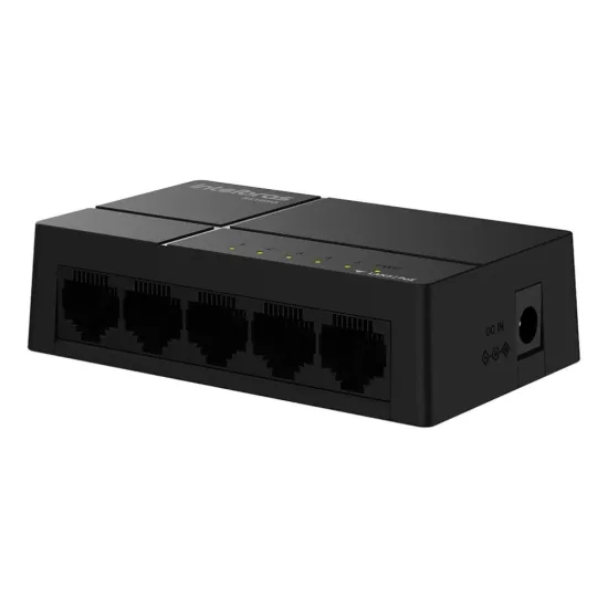 SWITCH 5 PORT INTELBRAS S1105G por 0,00 à vista no boleto/pix ou parcele em até 1x sem juros. Compre na loja Mundomax!
