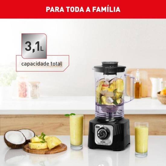 Liquidificador Arno Power Max LN66 2200W Preto 220v por 0,00 à vista no boleto/pix ou parcele em até 1x sem juros. Compre na loja Mundomax!
