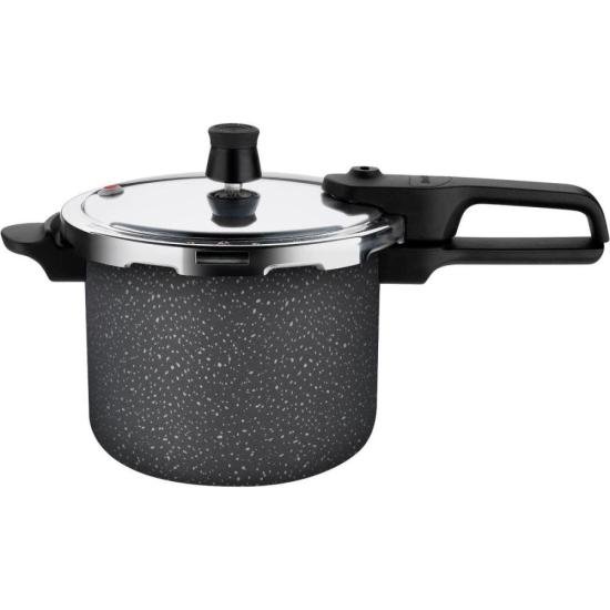 Panela de Pressão Rochedo Segura Fechamento Externo 4,5 Litros Stone Pro por 0,00 à vista no boleto/pix ou parcele em até 1x sem juros. Compre na loja Mundomax!