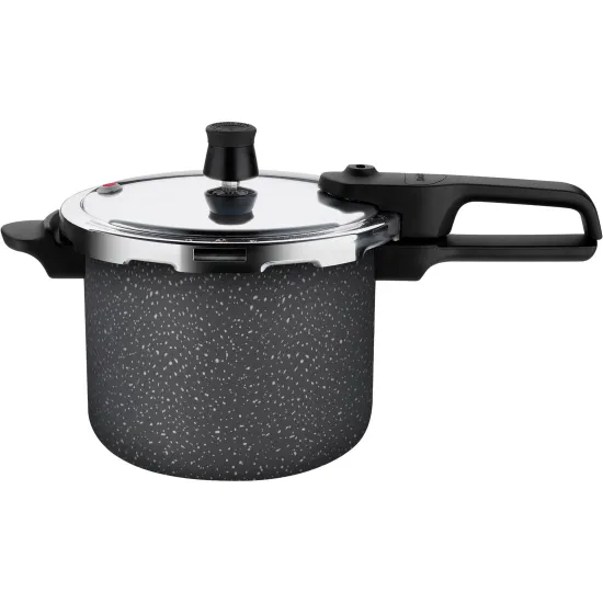 Panela de Pressão Rochedo Segura Fechamento Externo 4,5 Litros Stone Pro por 0,00 à vista no boleto/pix ou parcele em até 1x sem juros. Compre na loja Mundomax!