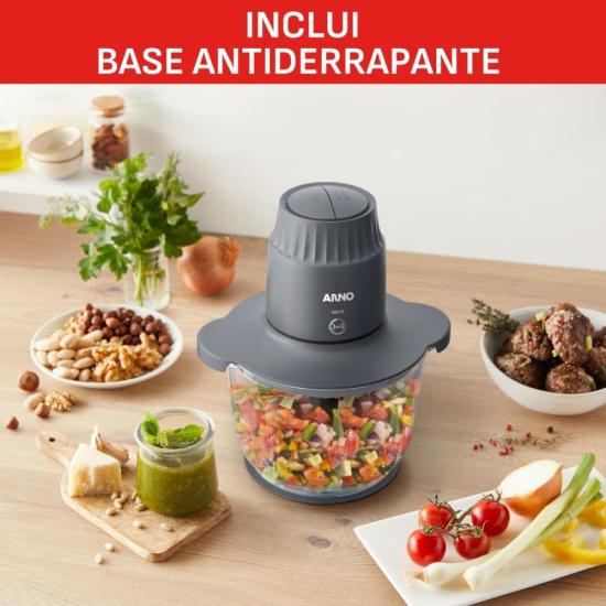 Processador de Alimentos Arno Choppeo CH01 127v por 0,00 à vista no boleto/pix ou parcele em até 1x sem juros. Compre na loja Mundomax!