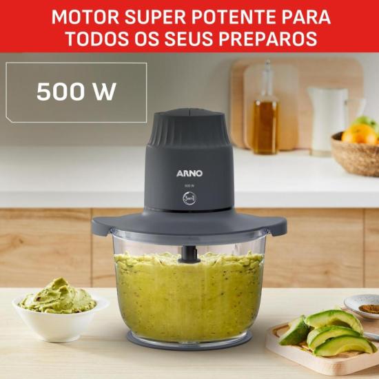 Processador de Alimentos Arno Choppeo CH01 220v por 0,00 à vista no boleto/pix ou parcele em até 1x sem juros. Compre na loja Mundomax!