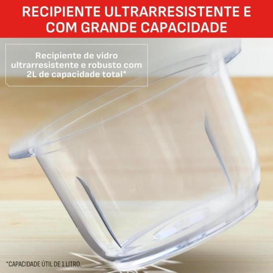 Processador de Alimentos Arno Choppeo CH01 220v por 0,00 à vista no boleto/pix ou parcele em até 1x sem juros. Compre na loja Mundomax!