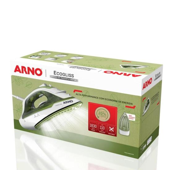 Ferro a Vapor Ecogliss com Base Cerâmica e Modo ECO FEC2 127V por 0,00 à vista no boleto/pix ou parcele em até 1x sem juros. Compre na loja Mundomax!